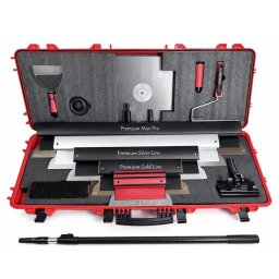 Set 5 gletiere profesionale inox Olejnik cu maner telescopic si accesorii