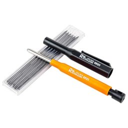 Creion tamplar mecanic HB 150 mm cu ascutitoare si 6 mine Richmann