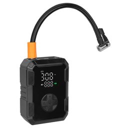 Compresor portabil Rebel 4000 mAh cu afisaj digital pentru anvelope