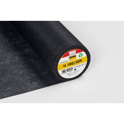 Intaritura termocolanta pentru matase, vascoza, ideala mansete, betelii, gulere, 90 x100 cm, culoare negru, 37 gr Vlieseline H180