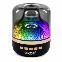 Boxa portabila KP 823 bluetooth 5W lumina LED RGB sunet 360 radio FM USB baterie 800mAh