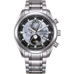 Citizen Citizen BY1010-81H Eco-Drive Moon Phase Titanium Radio Contr. Mens Watch mid-39392