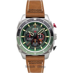 AVI-8 AVI-8 AV-4100-01 Mens Watch Hawker Hunter Dual Time Chronograph 43mm 5ATM AV-4100-01
