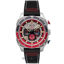 AVI-8 AVI-8 AV-4100-03 Mens Watch Hawker Hunter Dual Time Chronograph 43mm 5ATM AV-4100-03