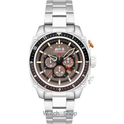 AVI-8 AVI-8 AV-4100-33 Mens Watch Hawker Hunter Dual Time Chronograph 43mm 5ATM AV-4100-33