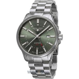 Bauhaus Bauhaus 2868M-4 Mens Watch Aviation Automatic Titanium GMT 42mm 10ATM 2868M-4