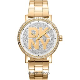 DKNY DKNY DK1L035M0215 Ladies Watch Soho Logo Gold 36mm 5ATM DK1L035M0215