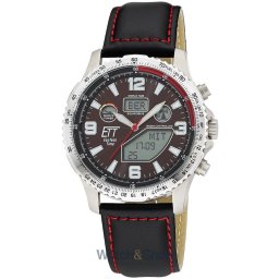 ETT Eco Tech Time ETT Eco Tech Time EGT-11718-22L Mens Watch Radio-controlled Solar Drive Professional Chronograph Titan 45mm 10ATM EGT-11718-22L