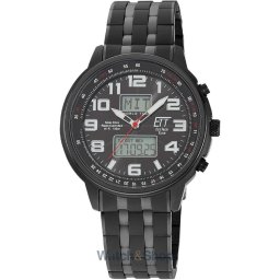 ETT Eco Tech Time ETT Eco Tech Time EGS-11736-22M Mens Watch Solar Drive Radio-controlled 48mm 10ATM EGS-11736-22M