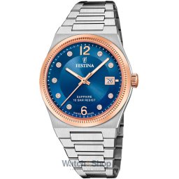 Festina Festina F20037/2 Ladies Watch Swiss Made Rivé 35mm 10ATM F20037/2