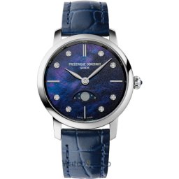 Frederique Constant Frederique Constant FC-206MPND1S6 Ladies Watch Classics Slimline Moon Phase 30mm 3ATM FC-206MPND1S6