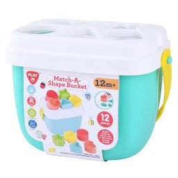 Playgo: Joc de sortare a formelor în găleată, set de 12 piese