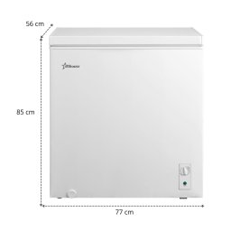 RESIGILAT - Lada frigorifica STARCREST SCF-198WHE, Clasa E, Capacitate 198L, Sistem convertibil - functie frigider, Termostat reglabil, Alb - Copie