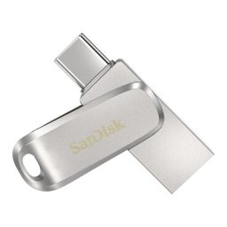 Memorie USB SanDisk by WD Ultra Luxe Dual Drive 512GB SDDDC4-512G-G46, USB-C/USB 3.0, Silver