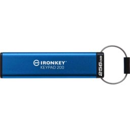Memorie USB Kingston IronKey Keypad 200 IKKP200/256GB, 256 GB, USB 3.0, Blue