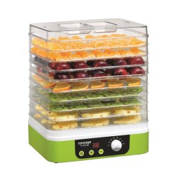Deshidrator Deshidrator de alimente SO1060, 260W, 9 tavi patrate, diametru tava: 31.3 x 25.5 cm, timer, ventilator, temperatura 35-70°, Verde