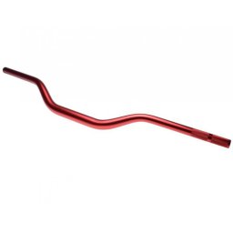 Ghidon moto enduro atv aluminiu, prindere 28,5mm, echivalent Renthal H839, culoare rosu