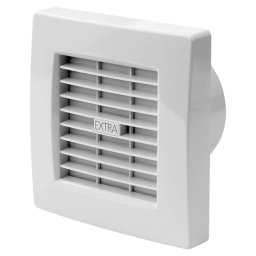 Ventilator axial de perete cu jaluzele automate, Europlast Extra X120Z, Ø120 mm, debit 150 mc/h, 20 W, 42 dB, IP44, alb,