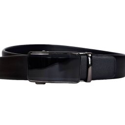 Curea eleganta barbati pentru costum, catarama metalica fara ac, latime 3.5 cm, lungime reglabila, negru - CK216N