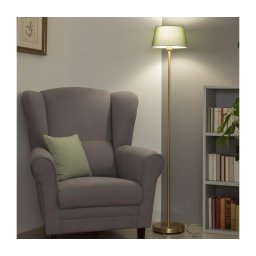 Brilagi - Lampă de podea LED CERIA 1xE27/20W/230V Ø 25 cm verde/auriu