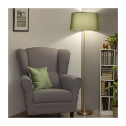 Brilagi - Lampă de podea LED CERIA 1xE27/20W/230V Ø 45 cm verde/aurie