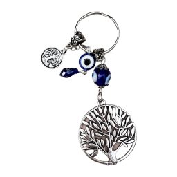 Breloc talisman cu Copacul vietii si Ochiul lui Horus, model 2