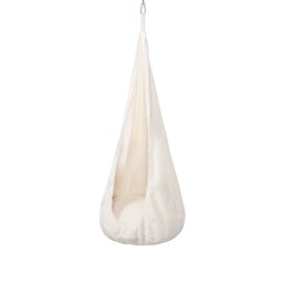 Leagan tip cocon pentru copii meowbaby bearly ecru , locul preferat pentru joaca si relaxare