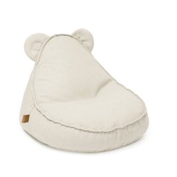Fotoliu puf meowbaby outzy teddy sako, material rezistent la apa si uv, oat-blush-beige