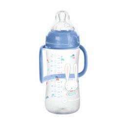 Bebe confort biberon emotion pp cu manere 270ml blue