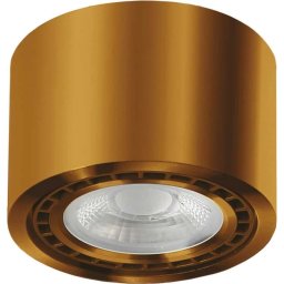 Spot fix aplicat AZzardo Eco Alix, 1xGU10 tip ES111, auriu antic, rotund, IP20