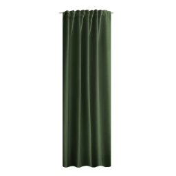 Acustico draperie opaca 135x245 cm, 100% poliester, curea si bucle, spalare delicata 30°C, maslin - Verificat A · Re-Bloom