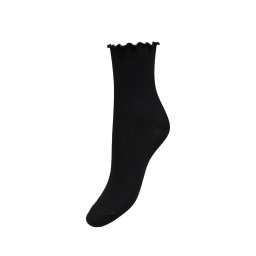 ONLY Șosete Onlcaya Lettuce Edge Socks Acc 15385565 C-N10 black