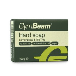 GymBeam Săpun solid cu lemongrass și ulei de arbore de ceai 100 g