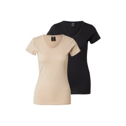 G-STAR Tricou bej / negru