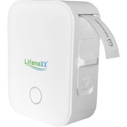 Imprimanta Termica Portabila de Etichete Lifenaxx LX-048 Bluetooth fara Toner Baterie 1200mAh Alb