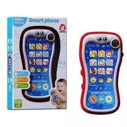 Telefon muzical pentru bebeluși cu efecte de lumină și sunete de animale.