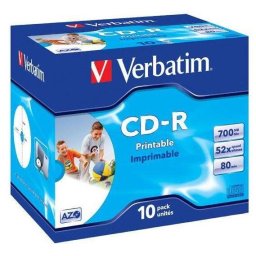 CD-R imprimabil Verbatim 1 bucata, 52x, 700MB