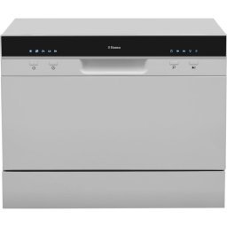 Masina de spalat vase ZWM556SH, 6 seturi, 5 programe, Clasa F, Pornire programabila, Buzzer, 55 cm, Argintiu