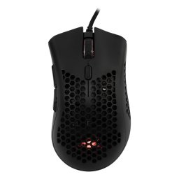 Mouse Gaming cu fir BGM-031 Coral, 12.800 DPI, 1.000Hz, 100IPS, 20G, Chipset INSTANT 825, Switch-uri HUANO, Butoane Programabile, RGB LED, Cablu braided 1,5m, 105g, Negru