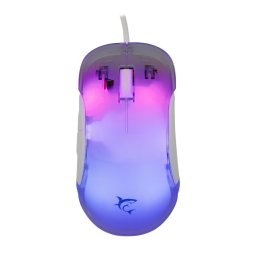 Mouse GM-5017 Mordred – Mouse gaming cu fir USB, optic 12800 DPI, 7 butoane + scroll, iluminare RGB, alb