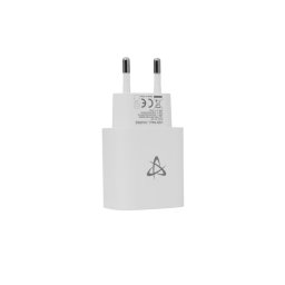 Incarcator de retea HC-693 USB + USB-C QC 20W Alb