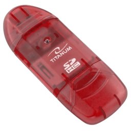 Card reader TITNAUM TA101R SDHC USB 2.0 CARD READER RED