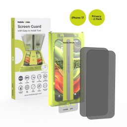 Screen Guard Privacy with easy applicator, 2 pack - iPhone 17