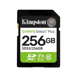 Card Memorie SDXC Kingston Canvas Select Plus SDS3/256GB, Class 10, UHS-I U1, V10, A1