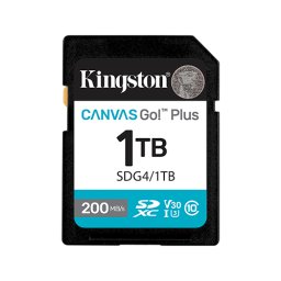 Card Memorie SDXC Kingston Canvas Go Plus SDG4 SDG4/1TB 1TB, Class 10, UHS-I U3, V30, A2