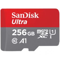 Card Memorie microSDXC SanDisk Ultra SDSQUAC-256G-GN6MN Android A1, 256Gb, Clasa 10 / UHS-1 U1