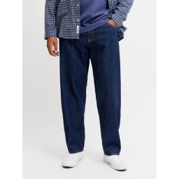 Jack & Jones Plus Blugi CHRIS barbati big sizes, cu talie inalta si croiala Relaxed fit, Indigo (SELECTATI MARIMEA: 50, SELECTATI LUNGIMEA: 32)