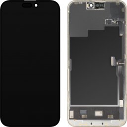 Display cu Touchscreen si Senzor Proximitate Lumina MP compatibil cu Apple iPhone 15 Pro Max, cu Rama, Versiune Soft OLED FHD 120Hz Diagnostic, Negru