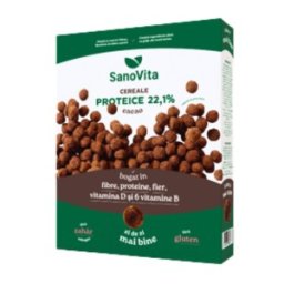 Set 2 x Cereale Proteice cu Cacao, Sanovita, 250 g