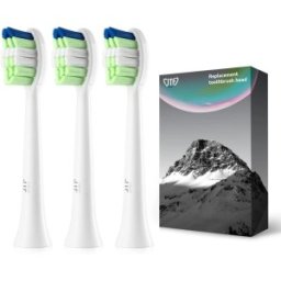 Set 2 x Capete Periuta Dinti Electrica, JTF Sonic, Albe, P200, 3 Bucati/Cutie